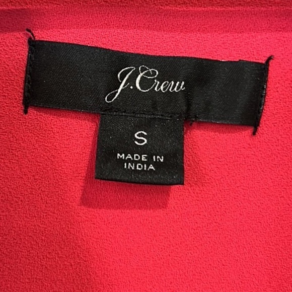 J. Crew Women Blouse Open V-neck Top Crepe Pink Size Small - Picture 6 of 12